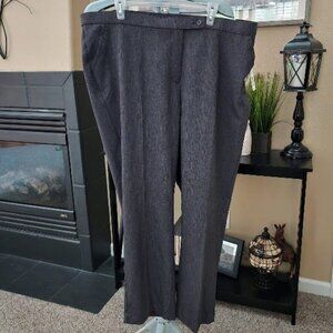 NWT Investments II sz 22WS gray Madison Ave fit dress pant